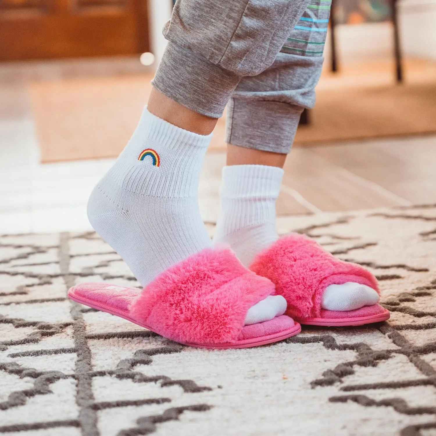 MUK LUKS Women's Sariah Slide Slipper-Snow White