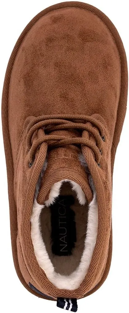 Nautica Kids Boot With Sherpa Fur For Snow And Winter-Warm Ankle Slipper Bootie |Boys-Girls|(Big Kid - Little Kid - Toddler)