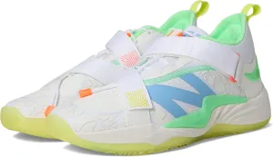 New Balance Unisex FuelCell Lindor V2 Turf Baseball Shoe, Optic White/Neon Dragonfly/Cosmic Pineapple, 9 US Men