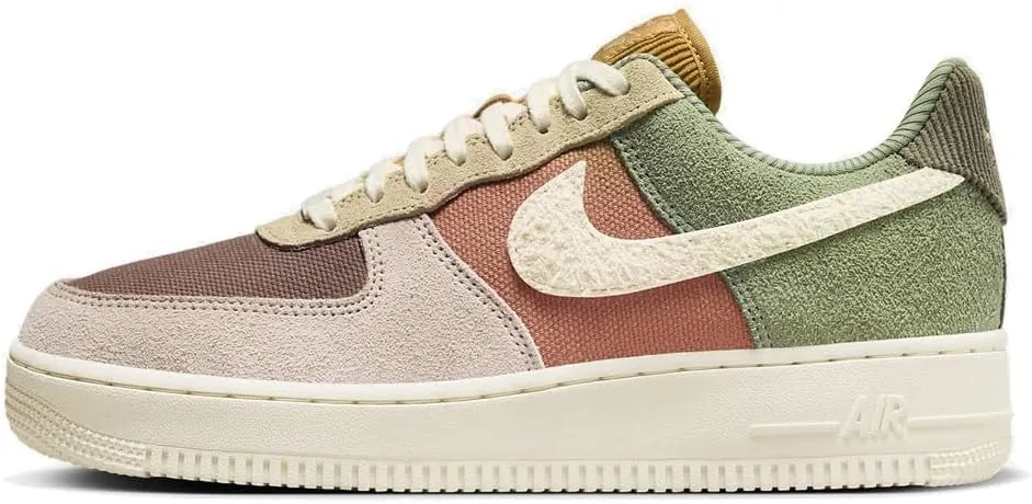 Nike Air Force 1 '07 Lx Women's Shoes Sneaker, Oil Green Terra Blush Sesame, 5