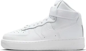 Nike Air Force 1 High LE Big Kids' Shoes (FV5950-111, White/White/White)