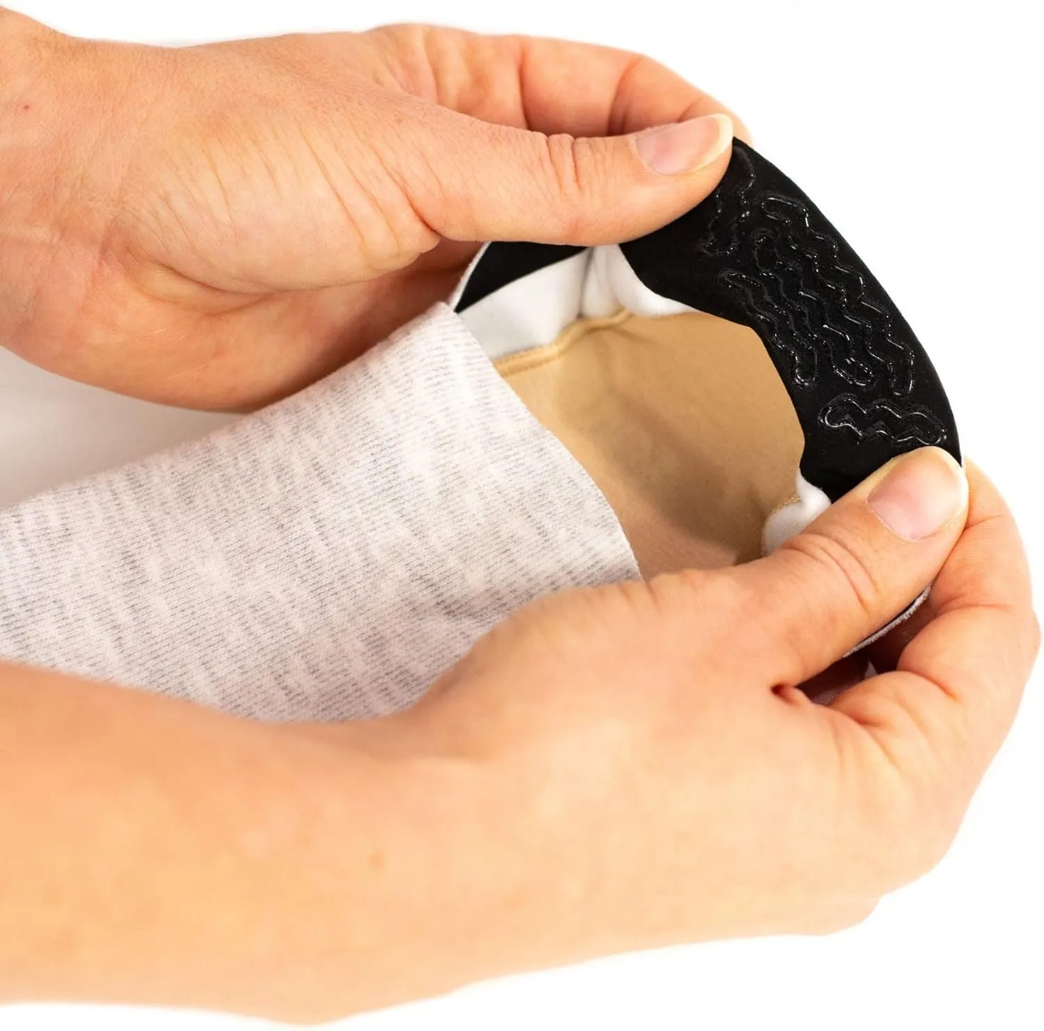 No Show Cushion Lounge Slipper Sock for Women with Anti-Skid Bottom and Heel Grippers