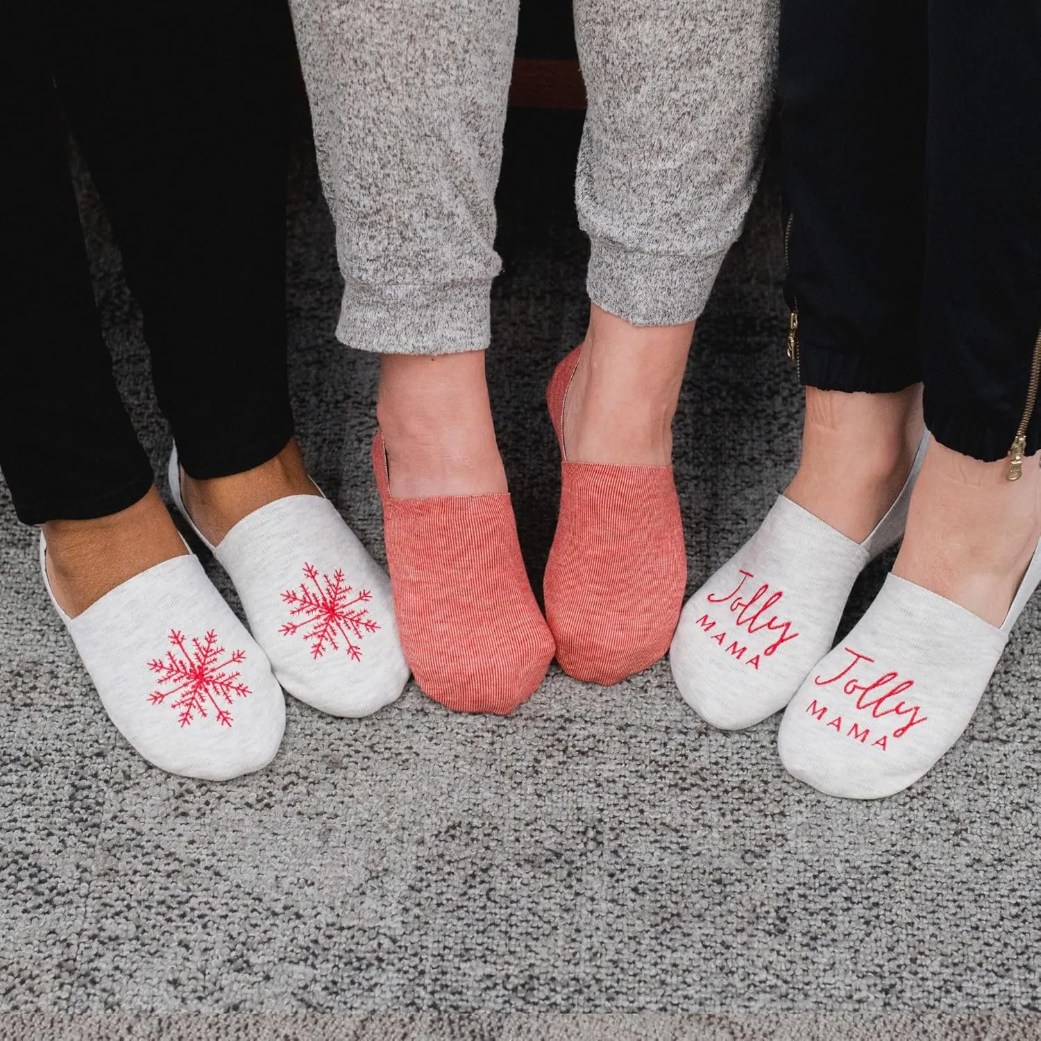 No Show Cushion Lounge Slipper Sock for Women with Anti-Skid Bottom and Heel Grippers