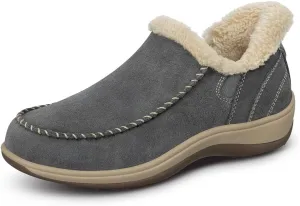 Orthofeet Women's Orthopedic Leather Lorin Hands-Free Slipper