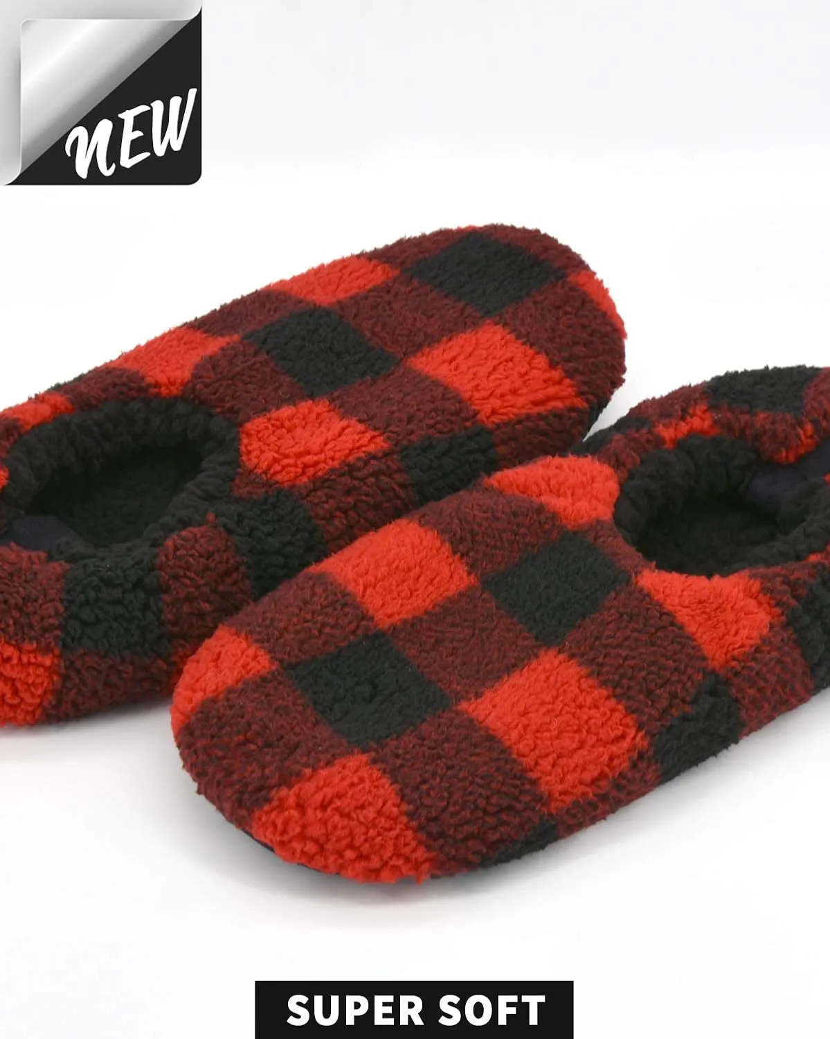 Panda Bros Mens Slipper Socks Low Cut Super Soft Warm Home Sock with Non-Slip Indoor Slipper Shoes Socks