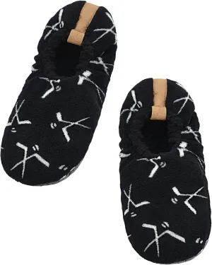 Panda Bros Mens Slipper Socks Low Cut Super Soft Warm Home Sock with Non-Slip Indoor Slipper Shoes Socks