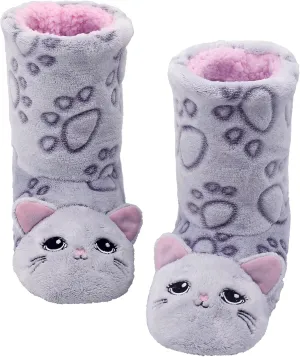Panda Bros Slipper Socks for Women Cozy Warm Lined Fuzzy Sock Slippers Indoor Booties with Non Slip Grippers