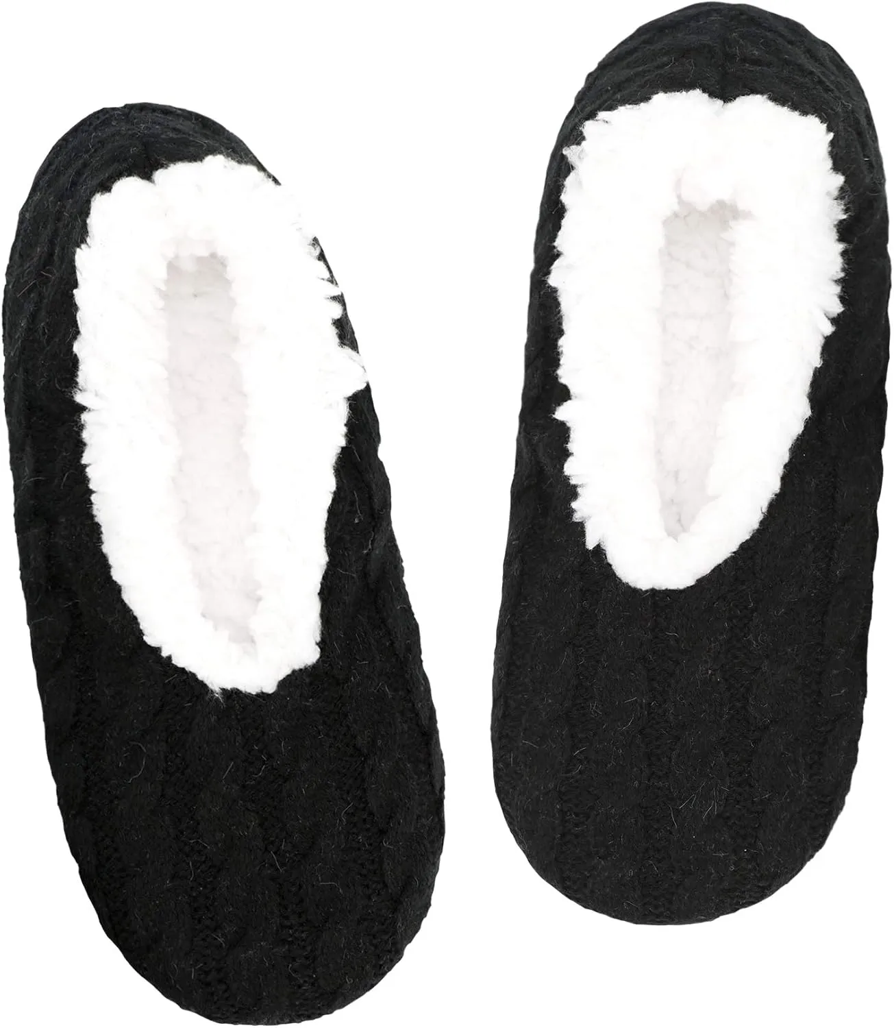 Panda Bros Slipper Socks For Women With Grippers, Fuzzy Womens Slipper Socks With Non Slip Bottoms, Cozy Warm House Slippers