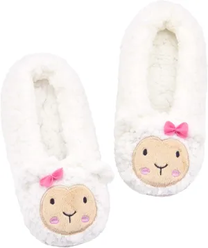 Panda Bros Womens Animal Thick & Warm Slipper Socks With Non Slip Grippers On Bottoms, Character House Shoes, Novelty Slippers for Ladies
