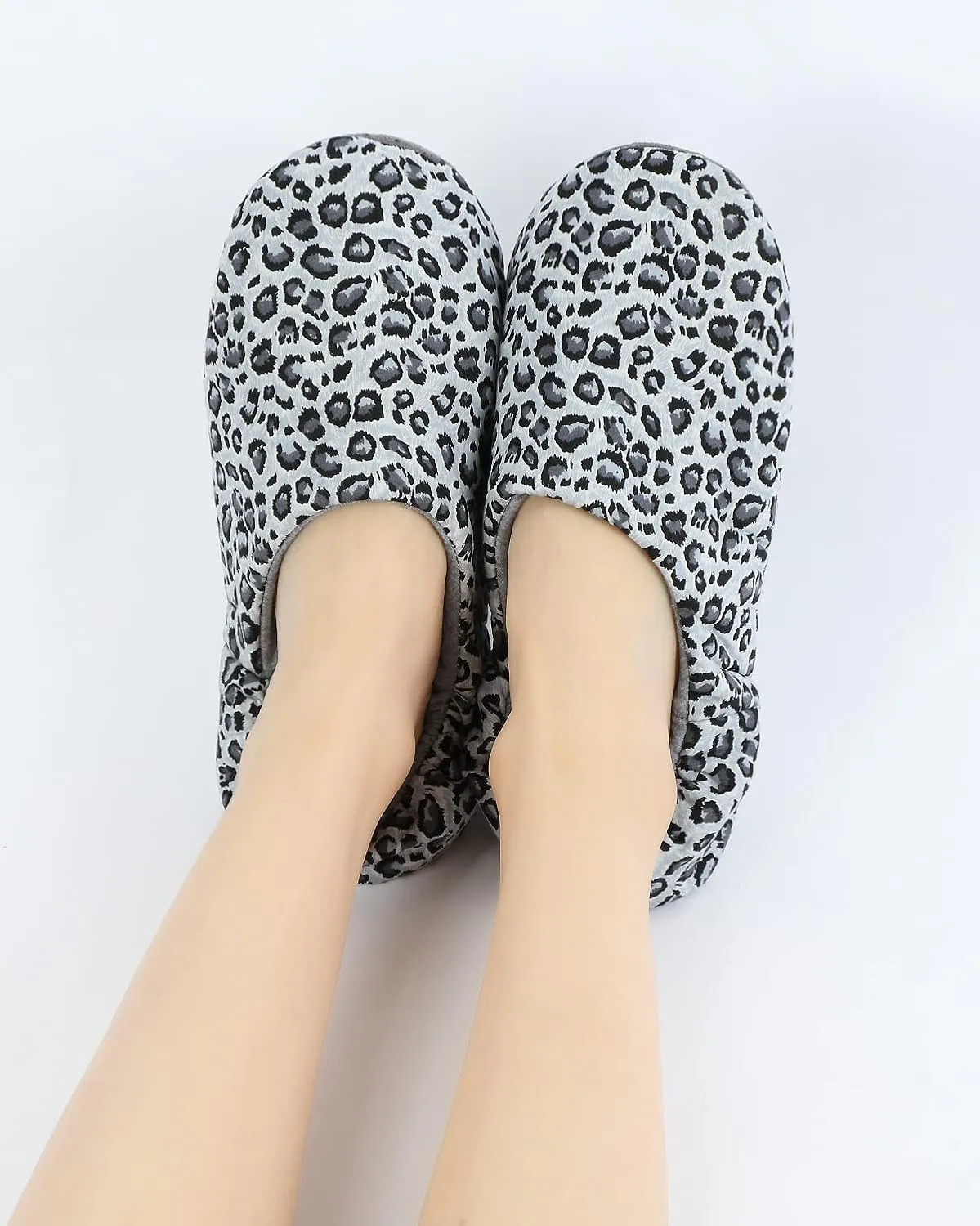 Panda Bros Women's Ballerina House Slippers,Anti-Skid Comfy Warm Ballet Style Slippers