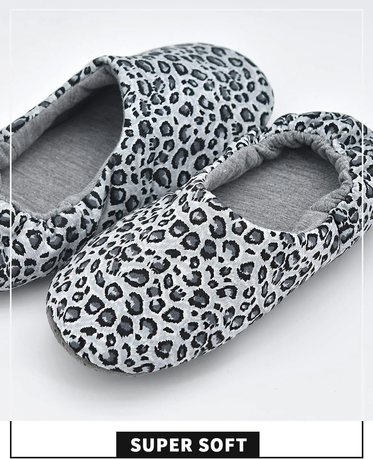 Panda Bros Women's Ballerina House Slippers,Anti-Skid Comfy Warm Ballet Style Slippers