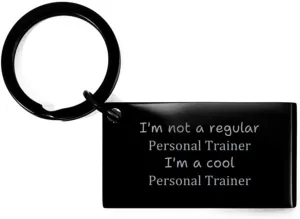 Personal Trainer Engraved Keychain Perfect for Fitness Enthusiasts