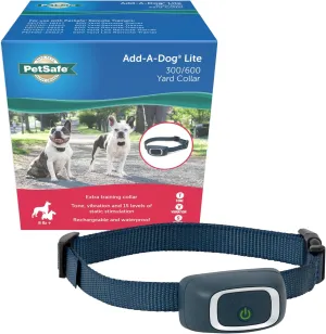 PetSafe Add-A-Dog Remote Training Collar – Smaller Version for Small or Medium Dogs – Choose from Tone, Vibration, or 15 Levels of Static Stimulation – Waterproof and Durable – Rechargeable
