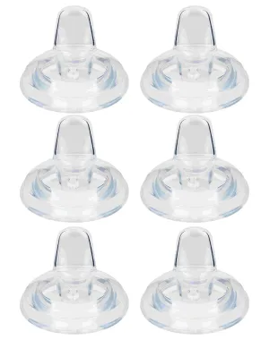 Philips Avent Natural Silicone Sippy Spouts, Grippy and Trainer Cups, 6m  - 6 Pack