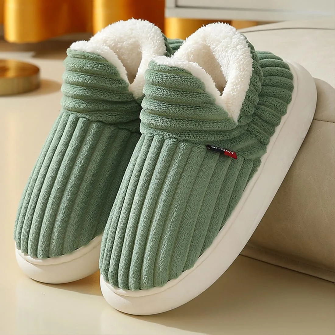 Pluffi Slipper Booties For Women Men Pluffi Cozy Stylish Slipper Winter Fuzzy Warm Thick-Soled House Cloud Slides With Anti-Slip Sole