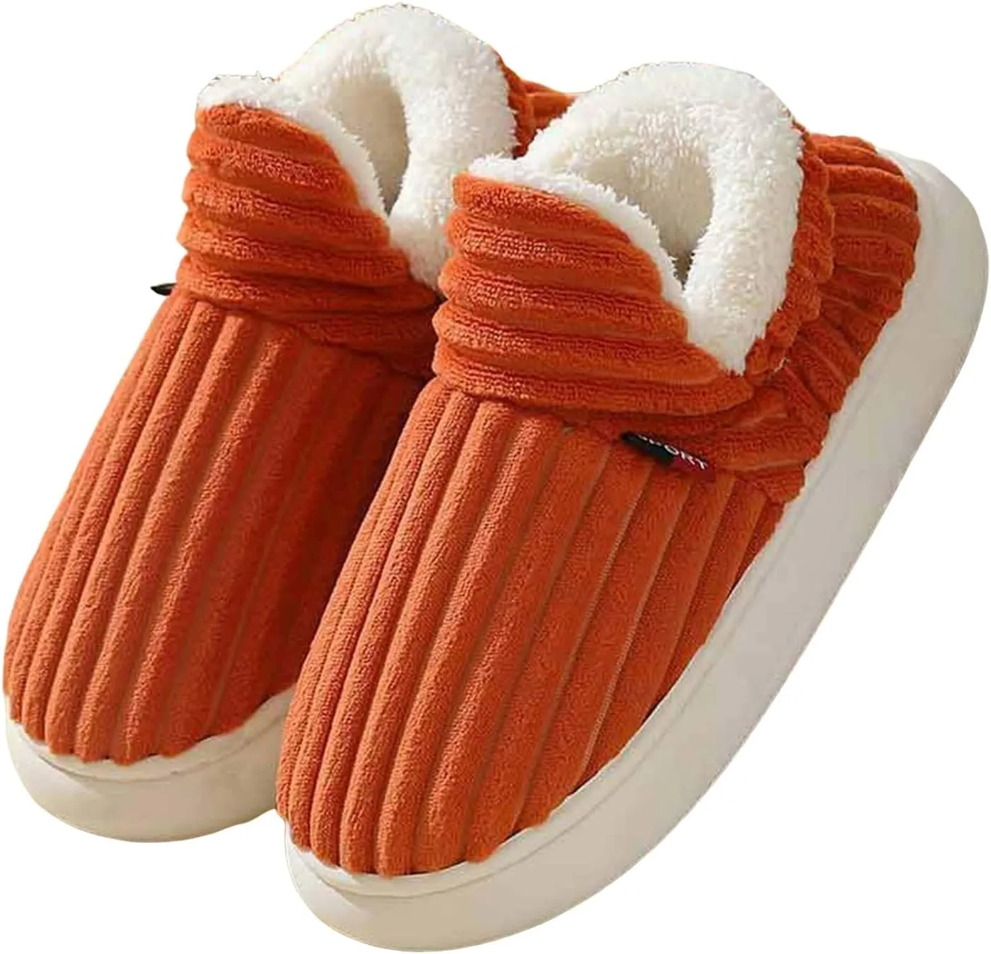 Pluffi Slipper Booties Women Pluffi Cozy Stylish Slipper Winter Fuzzy Warm Thick-Soled Plush House Cloud Slides Men Women