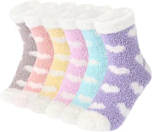 Plush Slipper Socks Women - Colorful Warm Fuzzy