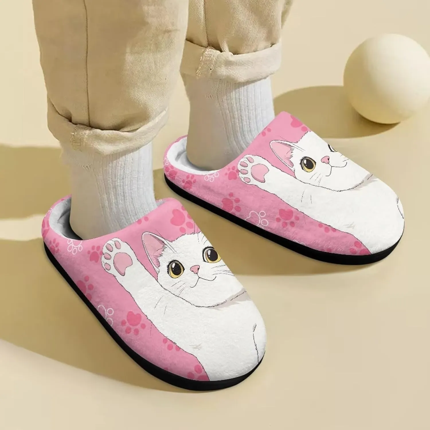 POLERO Cute Slipper for Kids Girls Winter Slippers Warm Indoor House Shoes Boy's Slippers
