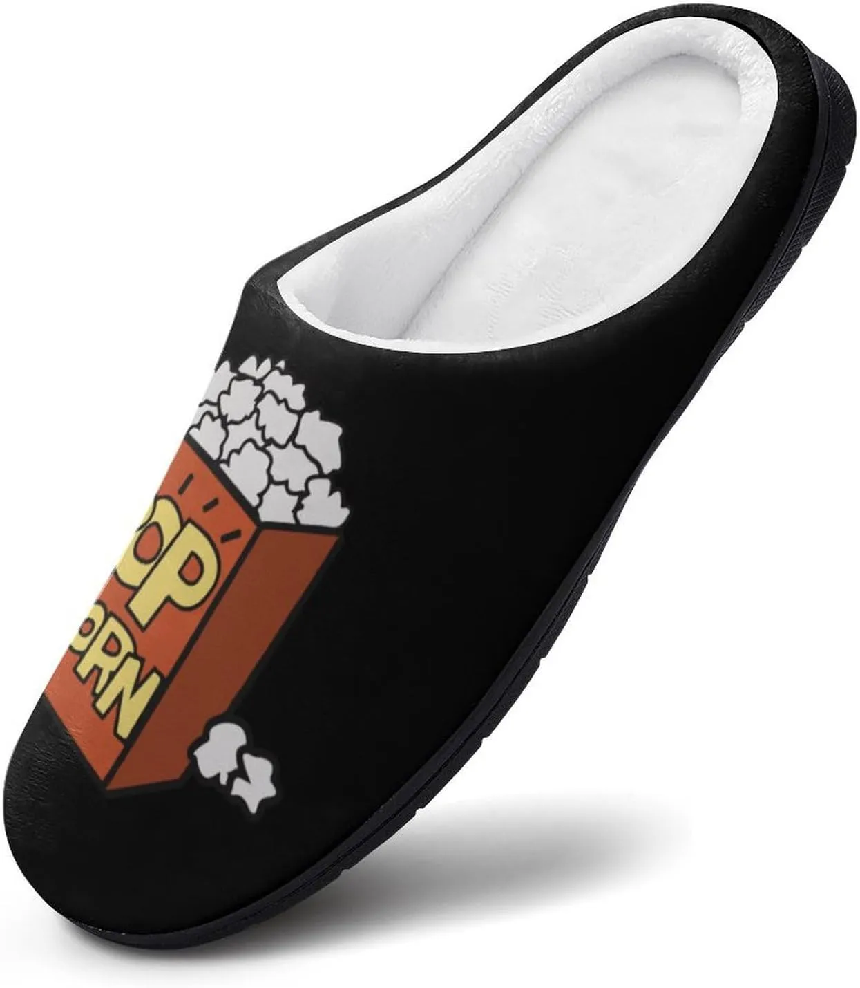 Popcorn Women's House Slippers Warm Anti-Slip Cotton Slippers Home Shoes Indoor Outdoor