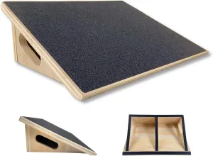 Premium 25 Degree Slant Board for Knees Over Toes, Slant Board for Squats, Incline Squat Board, Physical Therapy and Rehabilitation, Calf Stretcher for Improves Knee Health