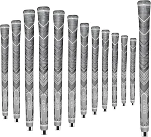 Premium Rubber Golf Grips 13 Pack| All Weather Control and High Feedback Golf Club Grips| Non-Slip High Traction Golf Club Grips| Rubber Golf Grip Undersize/Standard/Midsize
