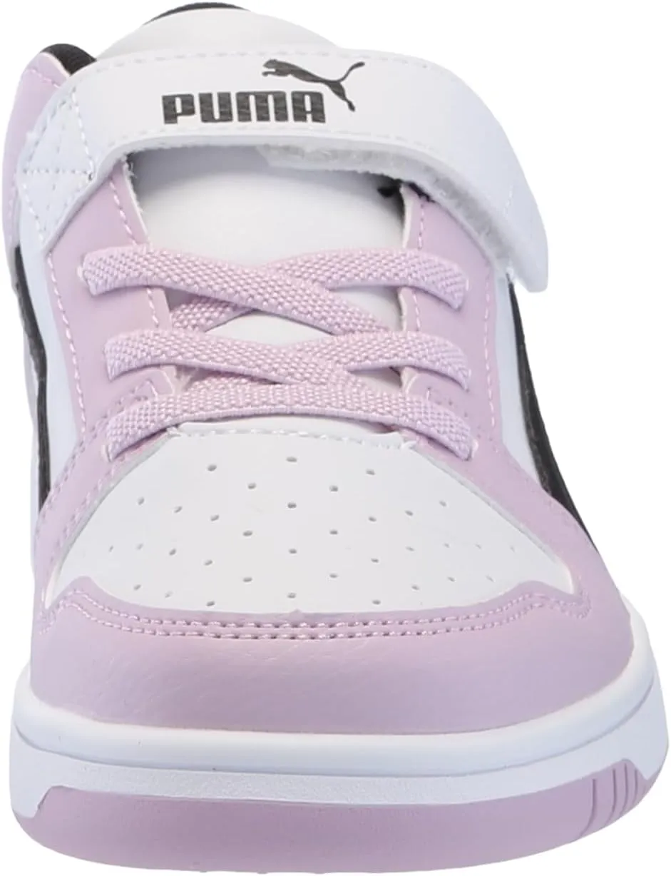 PUMA Unisex-Child Rebound Layup Lo Hook and Loop Sneaker