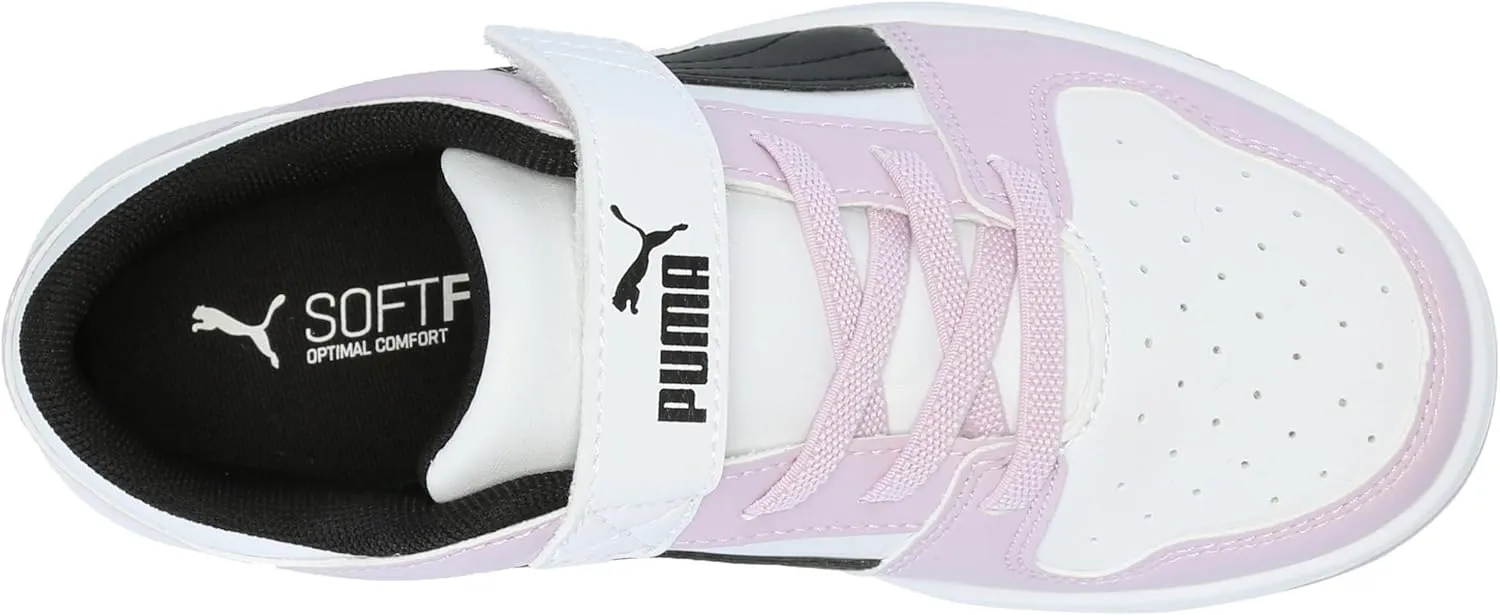 PUMA Unisex-Child Rebound Layup Lo Hook and Loop Sneaker