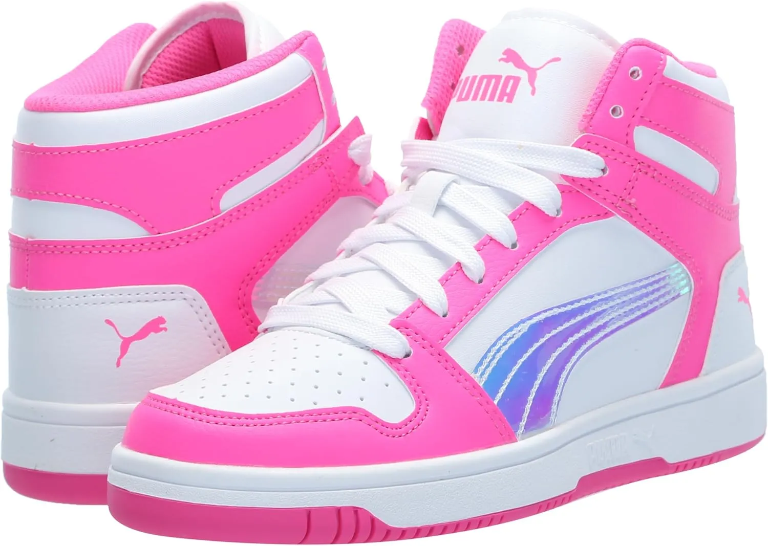 PUMA Unisex-Child Rebound Layup Synthetic Leather Hook and Loop Sneaker
