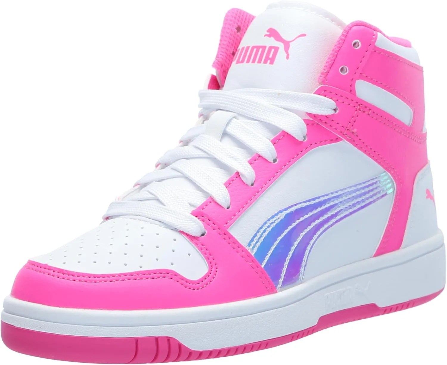 PUMA Unisex-Child Rebound Layup Synthetic Leather Hook and Loop Sneaker