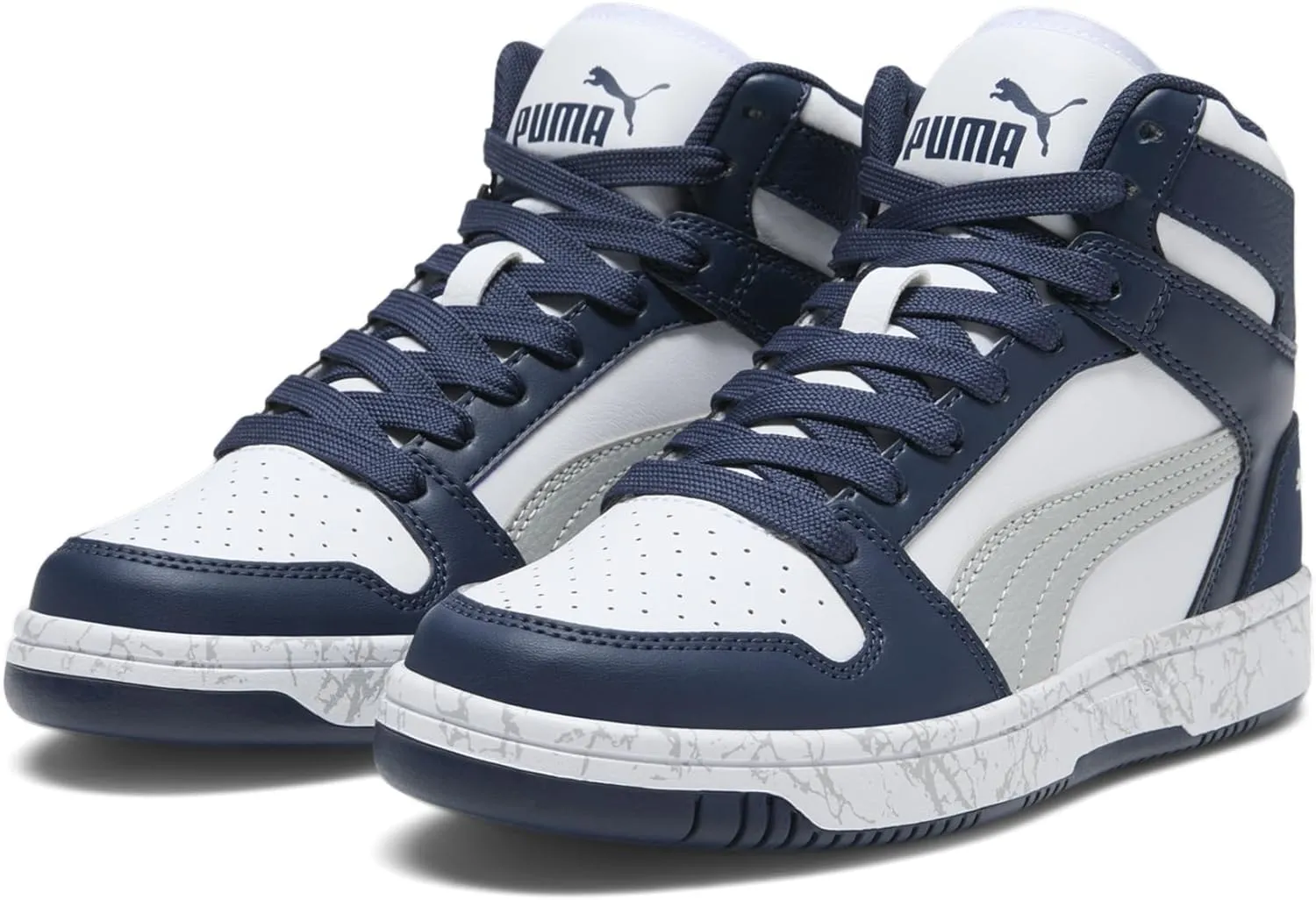 PUMA Unisex-Child Rebound Layup Synthetic Leather Hook and Loop Sneaker