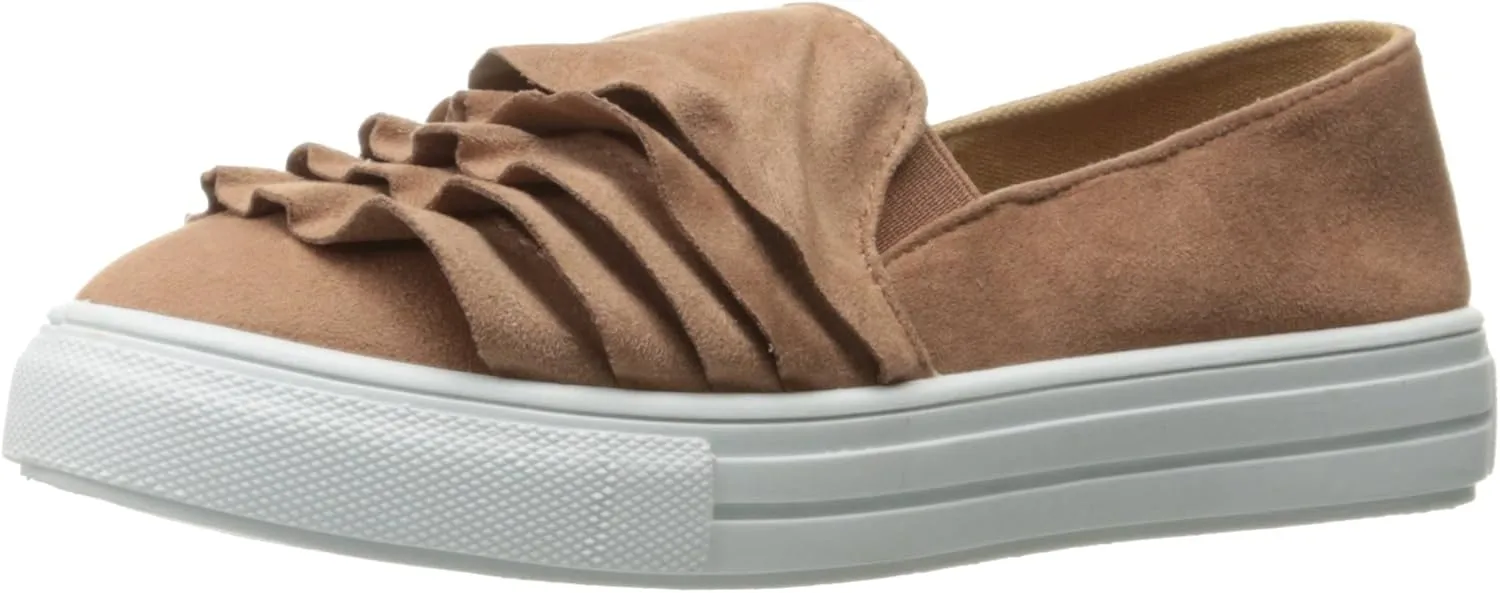 Qupid Women's Reba-162b Fashion Sneaker, Dark Blush str sue Polyurethane, 8 M US