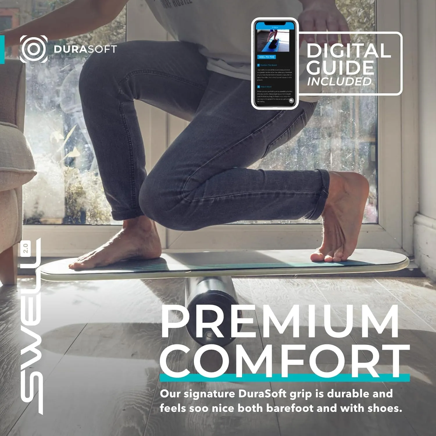 Revbalance Swell 2.0 - Surf & Paddle Balance Board Trainer