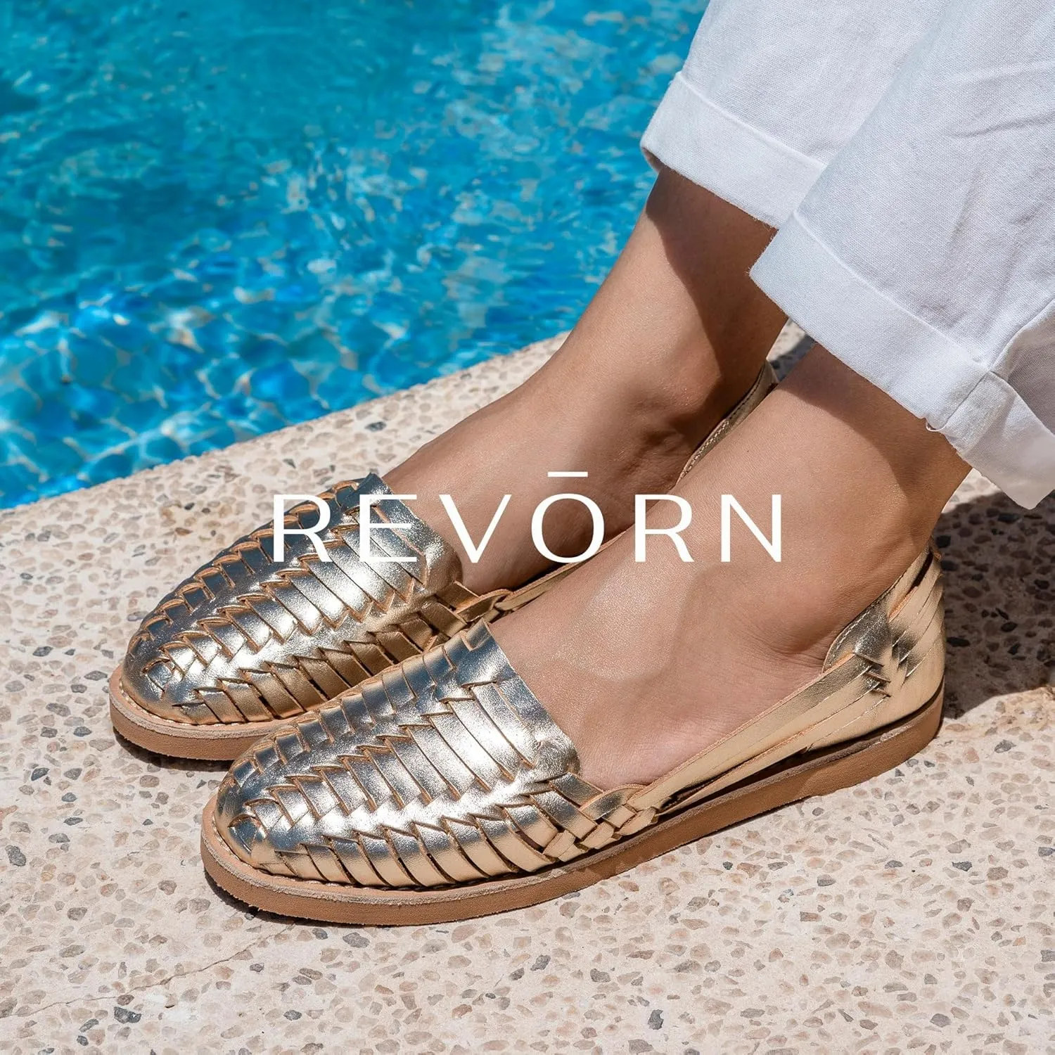 REVORN - SAINT Designer Huarache | Handcrafted Women Sandal | 100% Genuine Leather | Ultra Comfortable Insole | Flexible Sole | Sophisticated Design