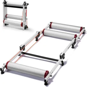 ROCKBROS Bike Rollers Adjustable Bike Trainer Stand Foldable Indoor Cycling Bicycle Roller with Resistance for MTB Road Bike Exercise