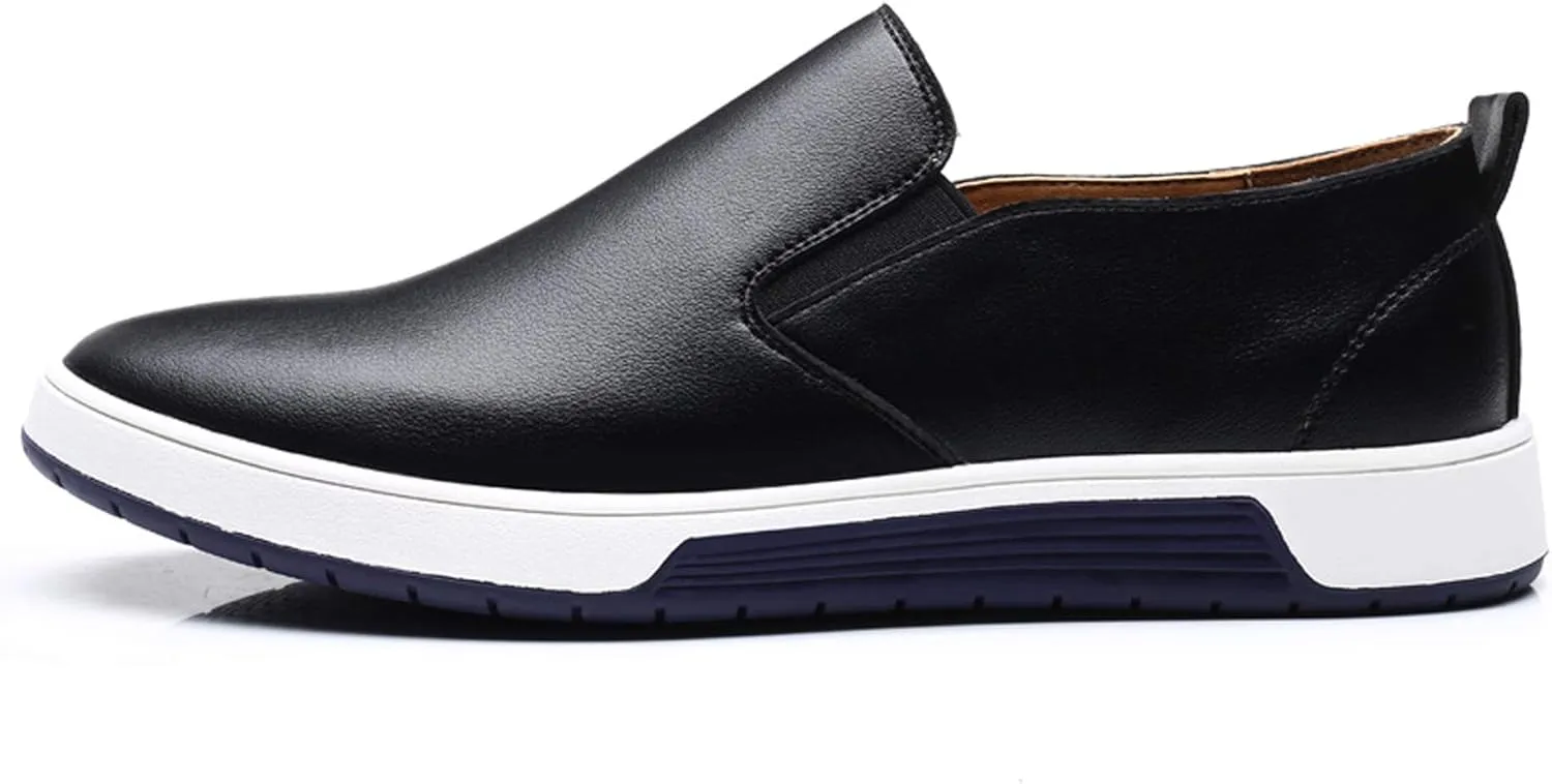 Santimon Men's Slip on Loafers British Style Breathable Flat Dress Shoes Fashion Sneakers