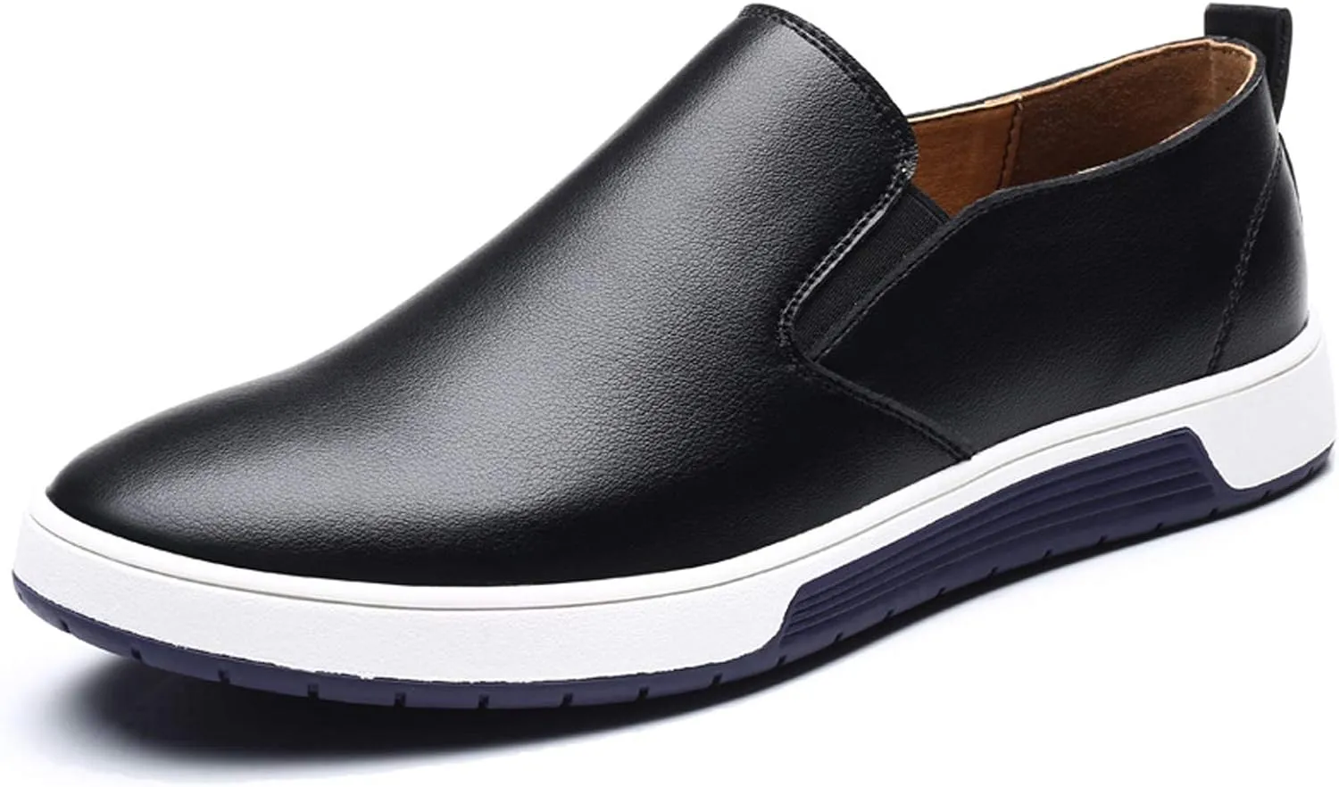 Santimon Men's Slip on Loafers British Style Breathable Flat Dress Shoes Fashion Sneakers