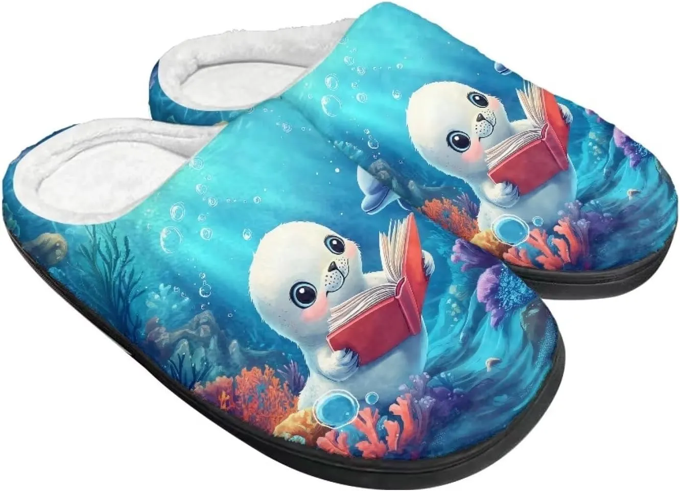 Showudesigns House Slippers for Women Winter Warm Slippers Size 4-12