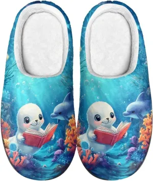 Showudesigns House Slippers for Women Winter Warm Slippers Size 4-12