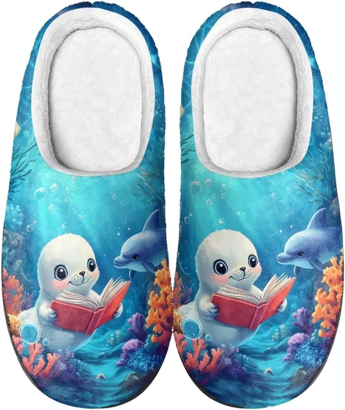 Showudesigns House Slippers for Women Winter Warm Slippers Size 4-12