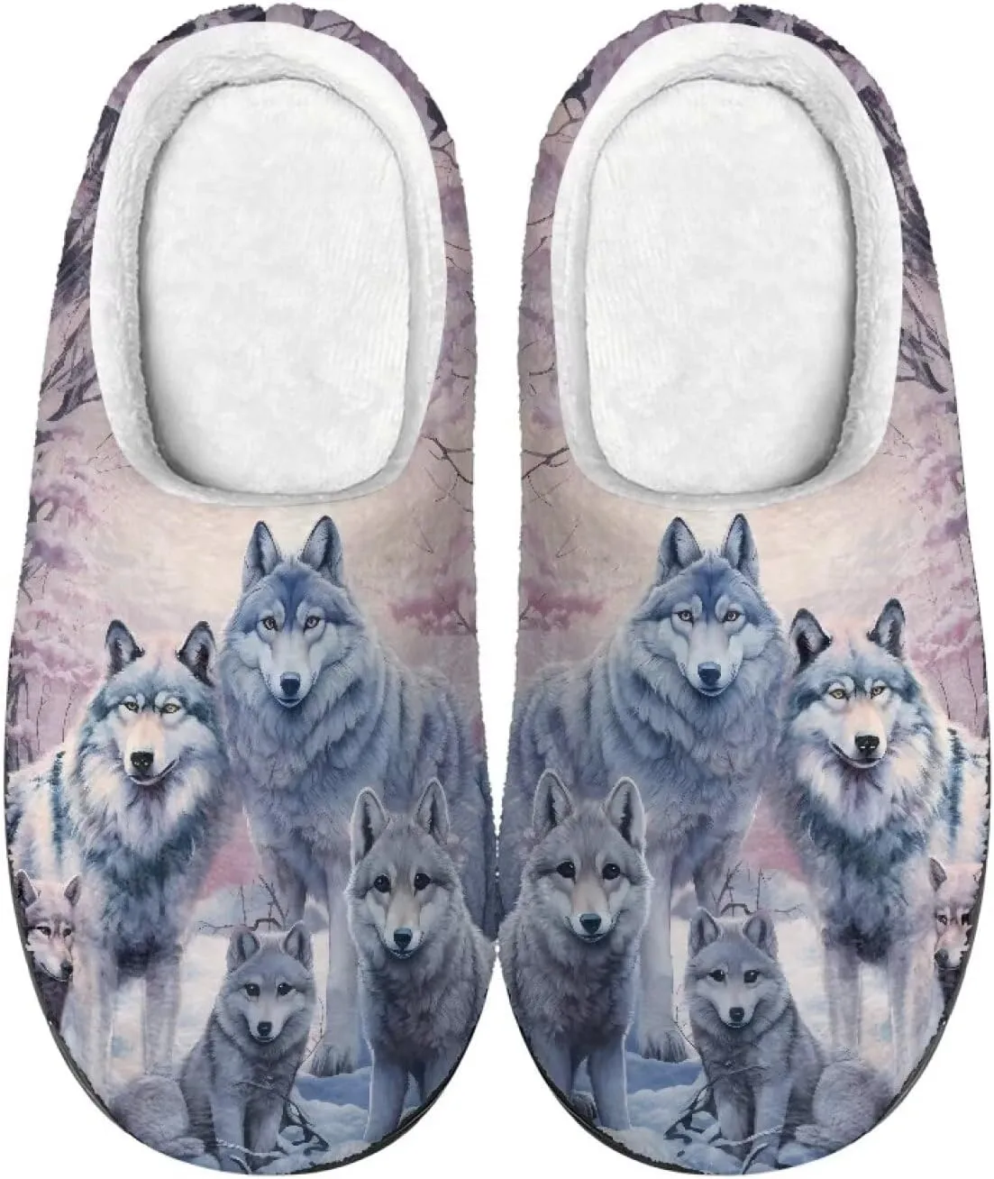 Showudesigns Indoor Winter Home Slippers Size 4-12 Fuzzy Warm