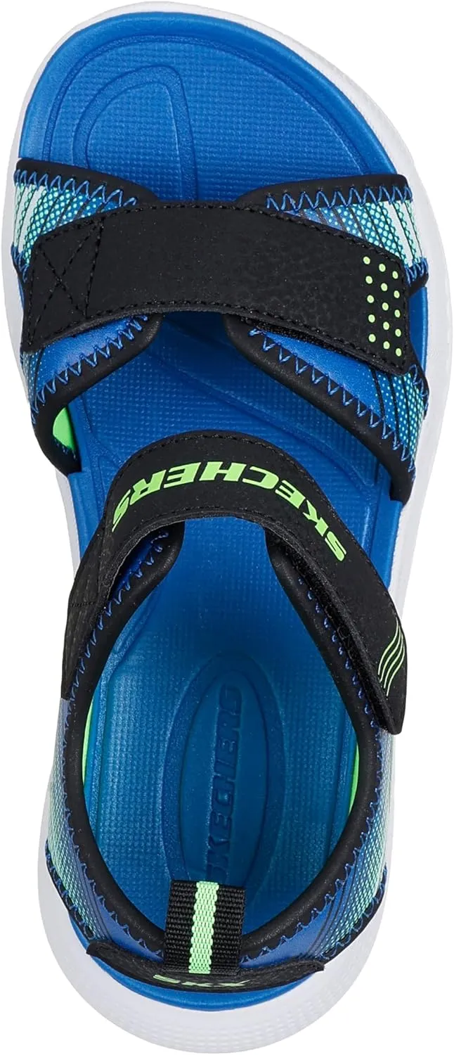 SKECHERS Boy's Microspec-Splash Sandal