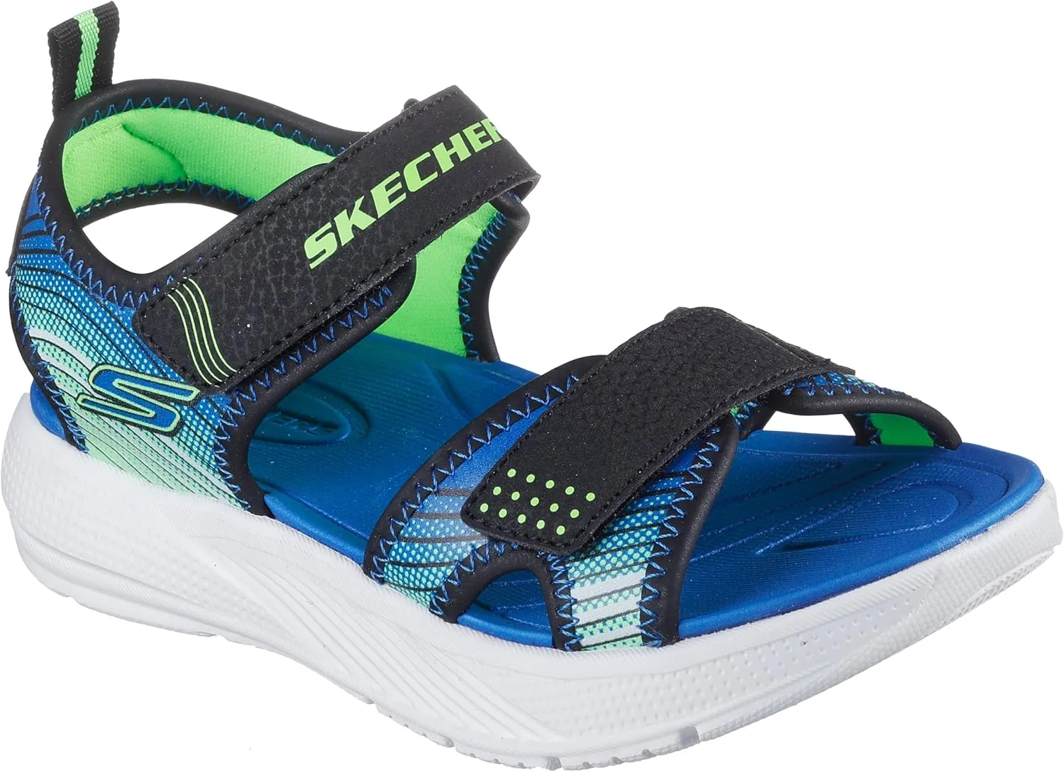 SKECHERS Boy's Microspec-Splash Sandal