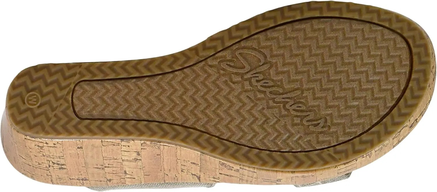 Skechers Women's Beverlee Smitten Kitten Wedge Sandal