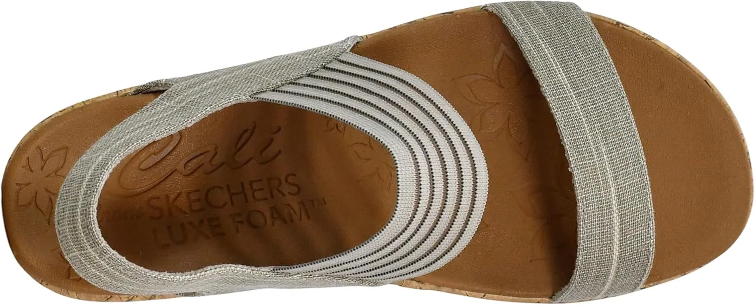 Skechers Women's Beverlee Smitten Kitten Wedge Sandal