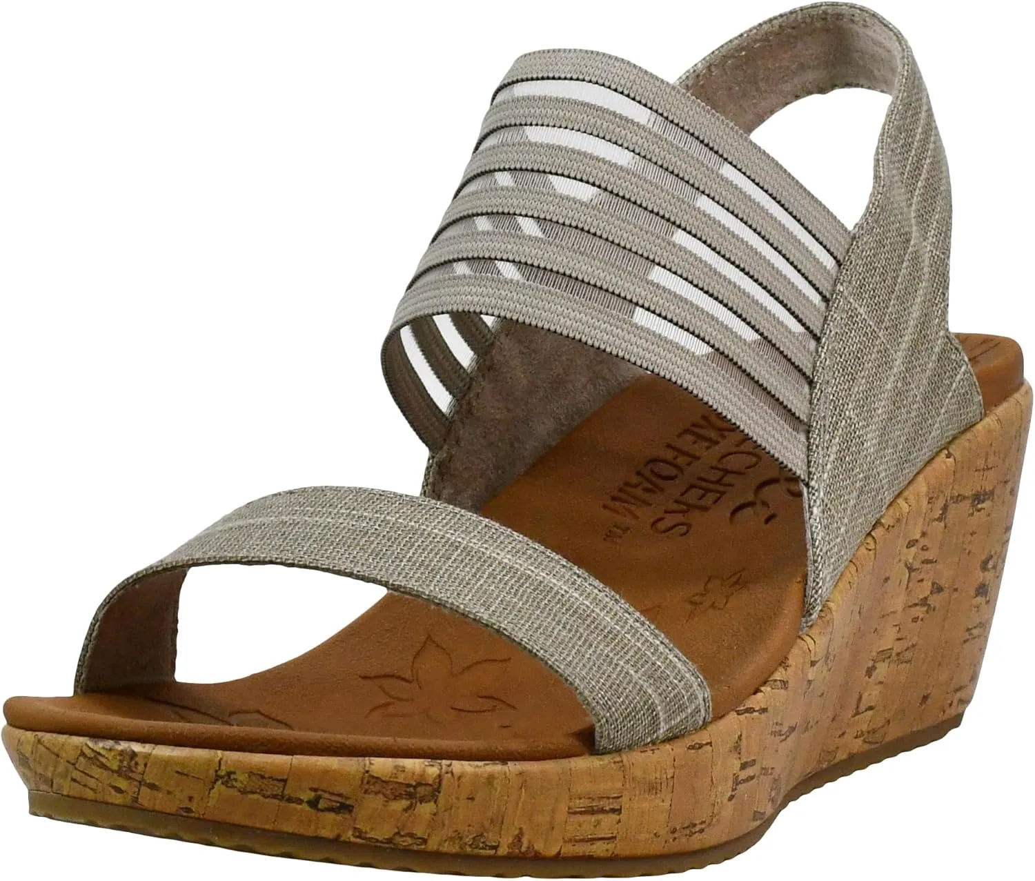 Skechers Women's Beverlee Smitten Kitten Wedge Sandal