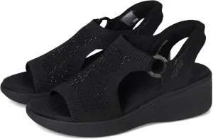 Skechers Women's Martha Stewart's Pier-lite-Park Path Hands Free Slip-ins Wedge Sandal