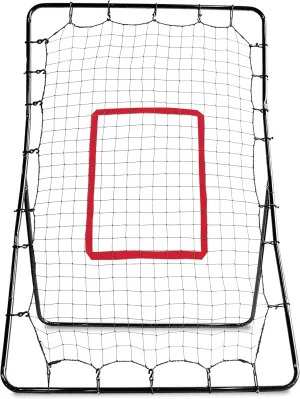 SKLZ Fielding Trainer - Baseball & Softball Pitch-Back Rebound Net - Ground, Line Drive & Fly Ball Return Settings - 4 x 4.5-Foot Steel Frame, UV & Weather Resistant Bungee Net, Easy-Fold Design