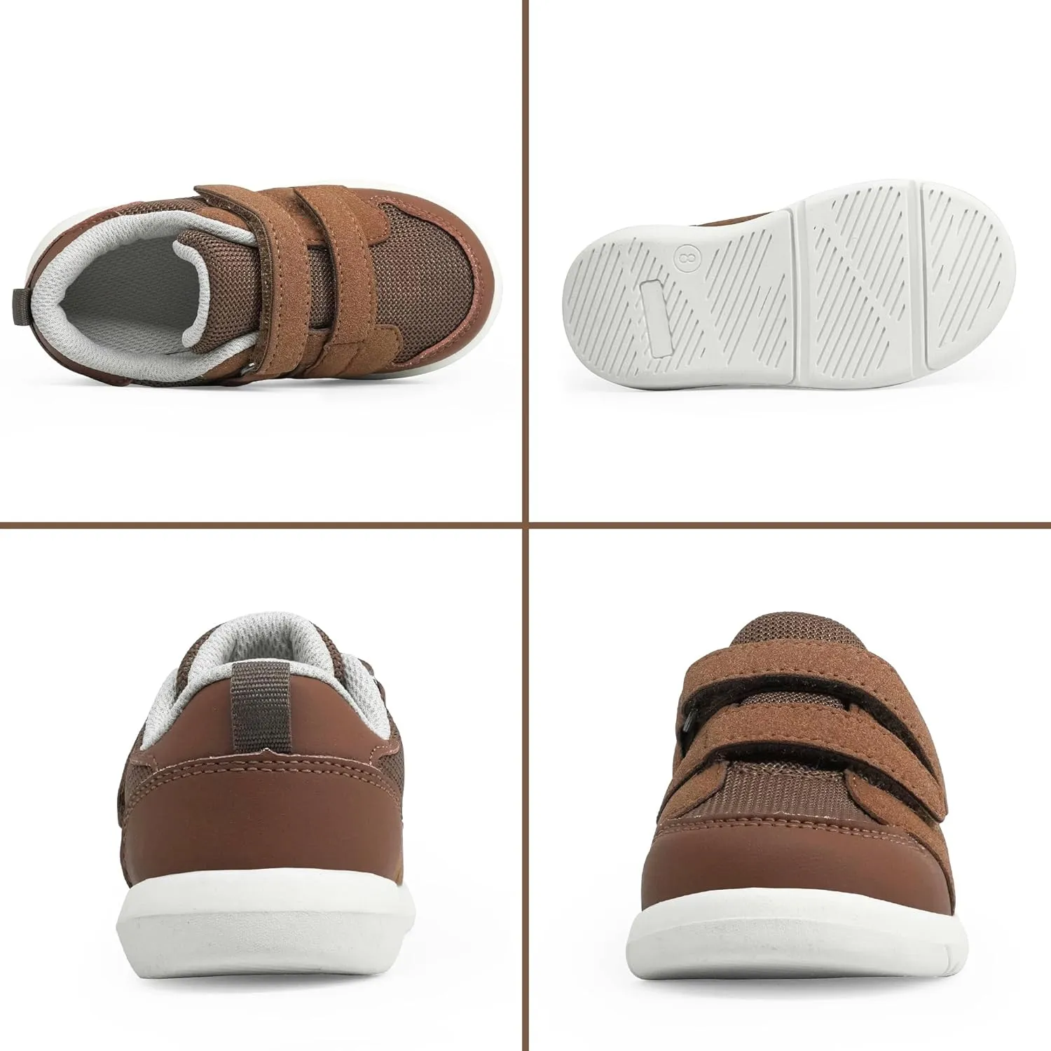 SKYWHEEL Toddler Boys Girls Tennis Shoes Kids Slip On Barefoot Shoes Wide Casual Walking Running Sneakers for Little Kids