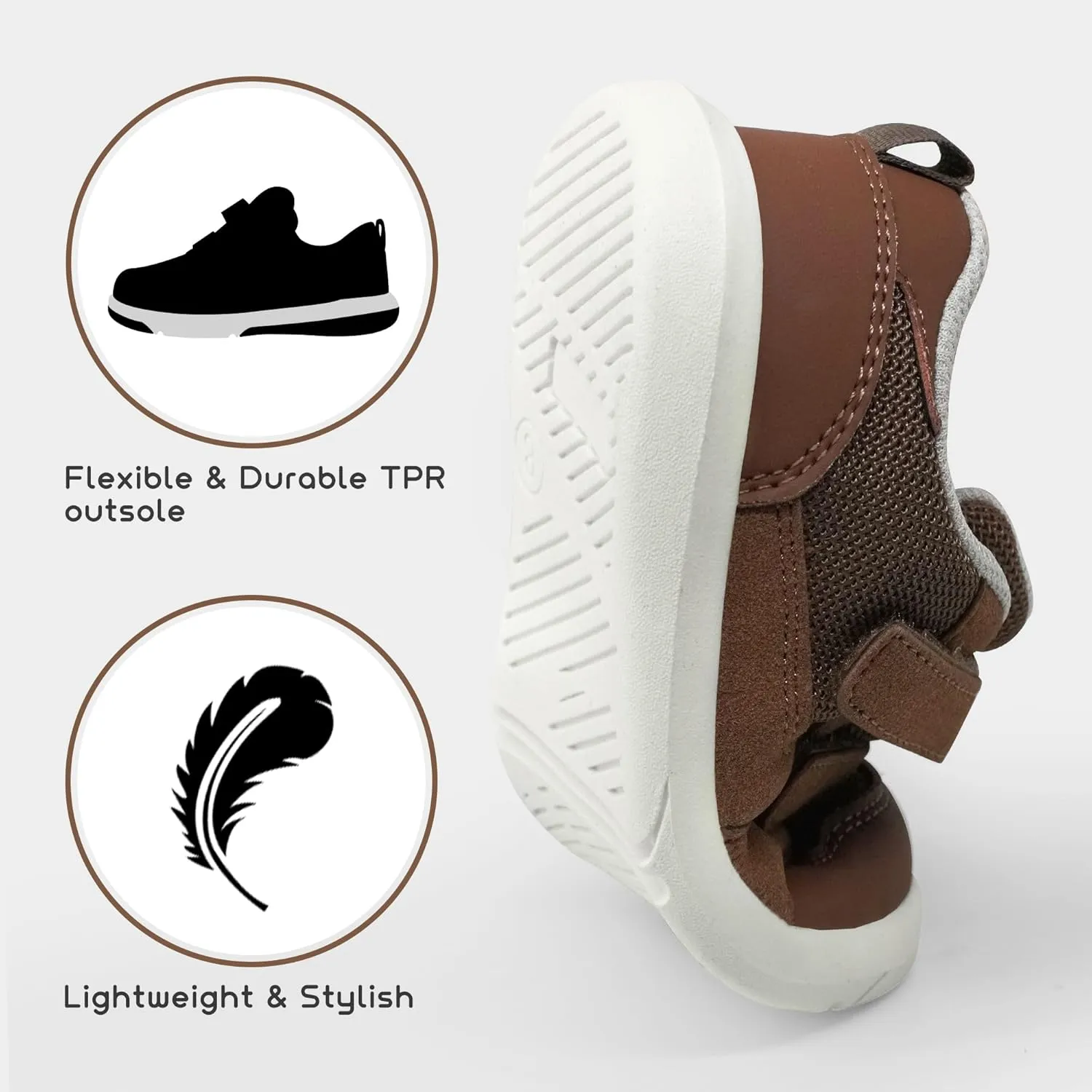 SKYWHEEL Toddler Boys Girls Tennis Shoes Kids Slip On Barefoot Shoes Wide Casual Walking Running Sneakers for Little Kids