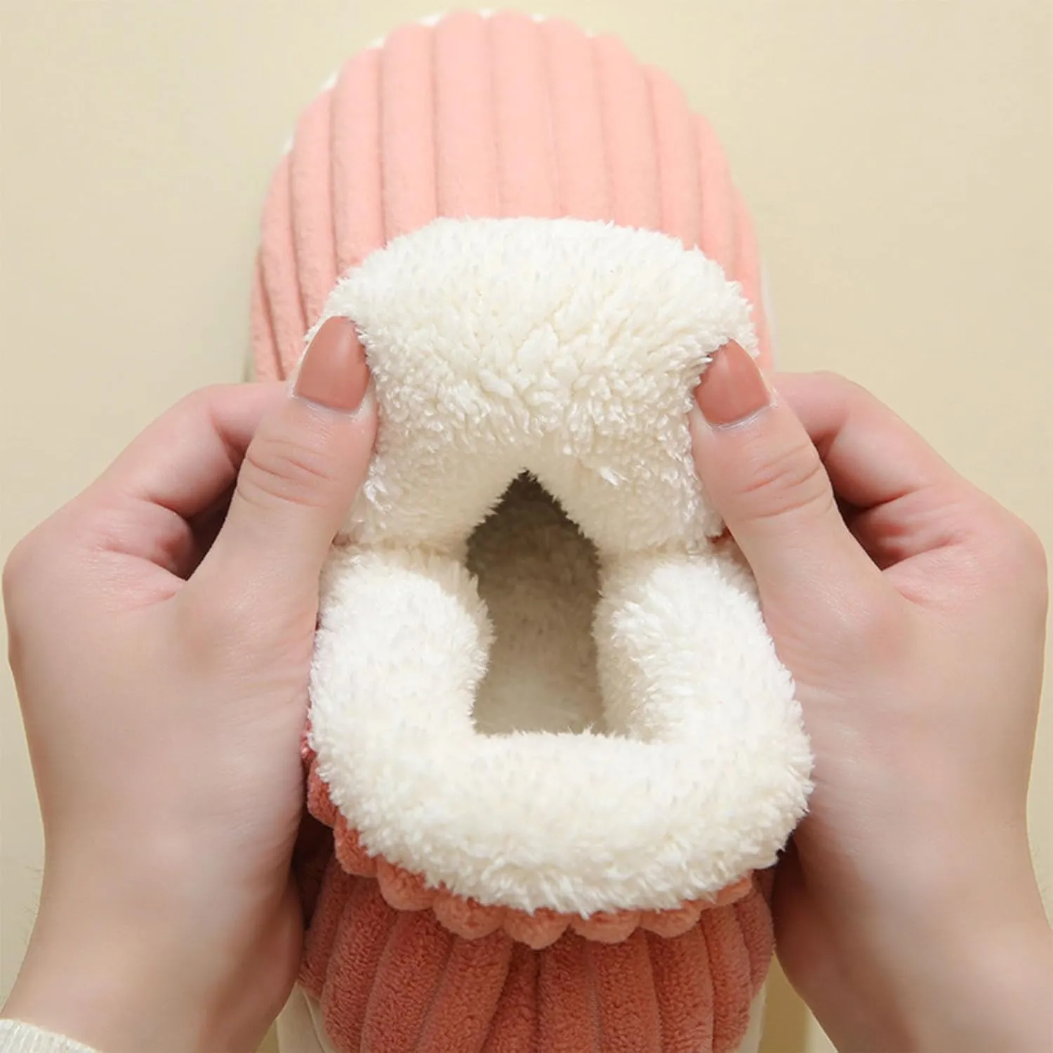 Slipper Booties Winter Warm Slippers, Cloud-Shaped Warm Cozy Slippers Men Women, Warm Fuzzy Winter Slippers for Home
